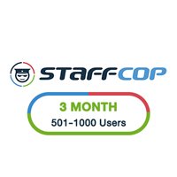 StaffCop 3 Month 501-1000 Users