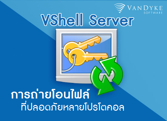 VANDYKE VShell Server การถ่ายโอนไฟล์ที่ปลอดภัยหลายโปรโตคอล