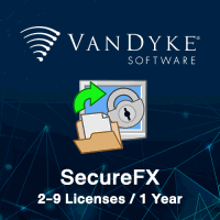 VanDyke SecureFX 2-9 Licenses (1 Year)