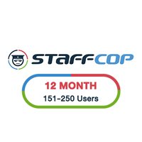 StaffCop 12 Month 151-250 Users