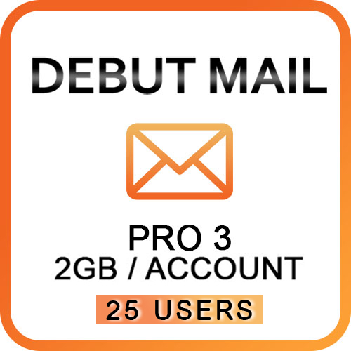 Debut Mail Pro 3 (25 Users)